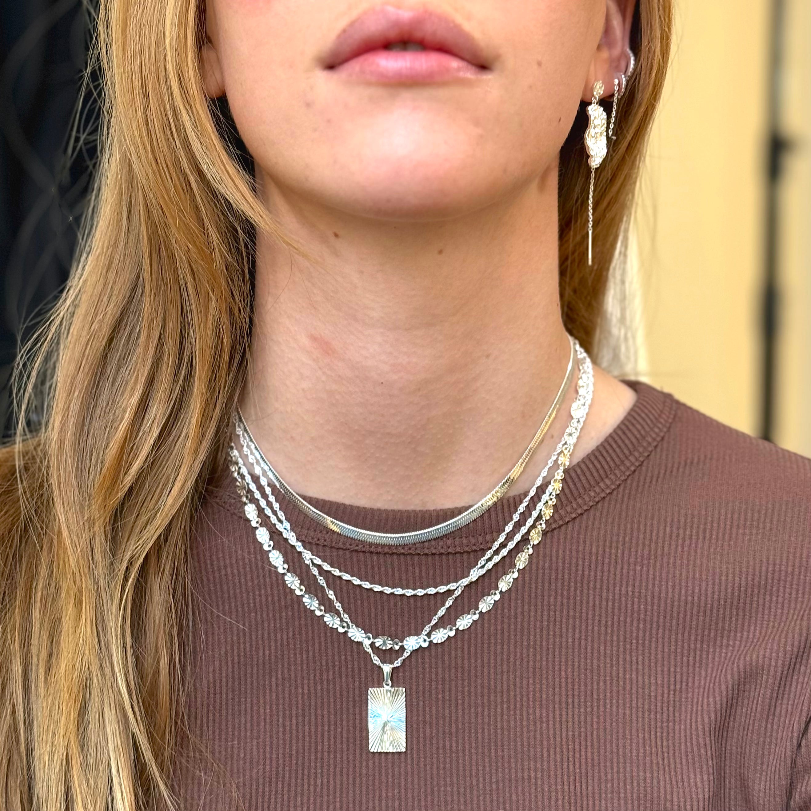 Sun Curved Bar Sølvsett