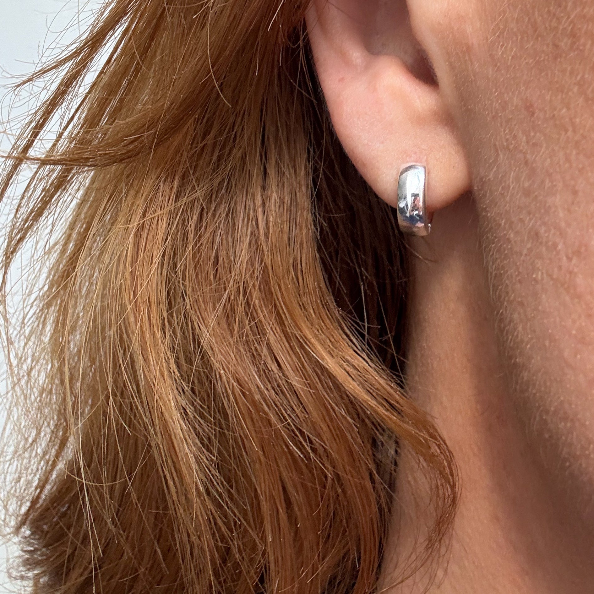 Chunky Hoops 12 mm Sølv