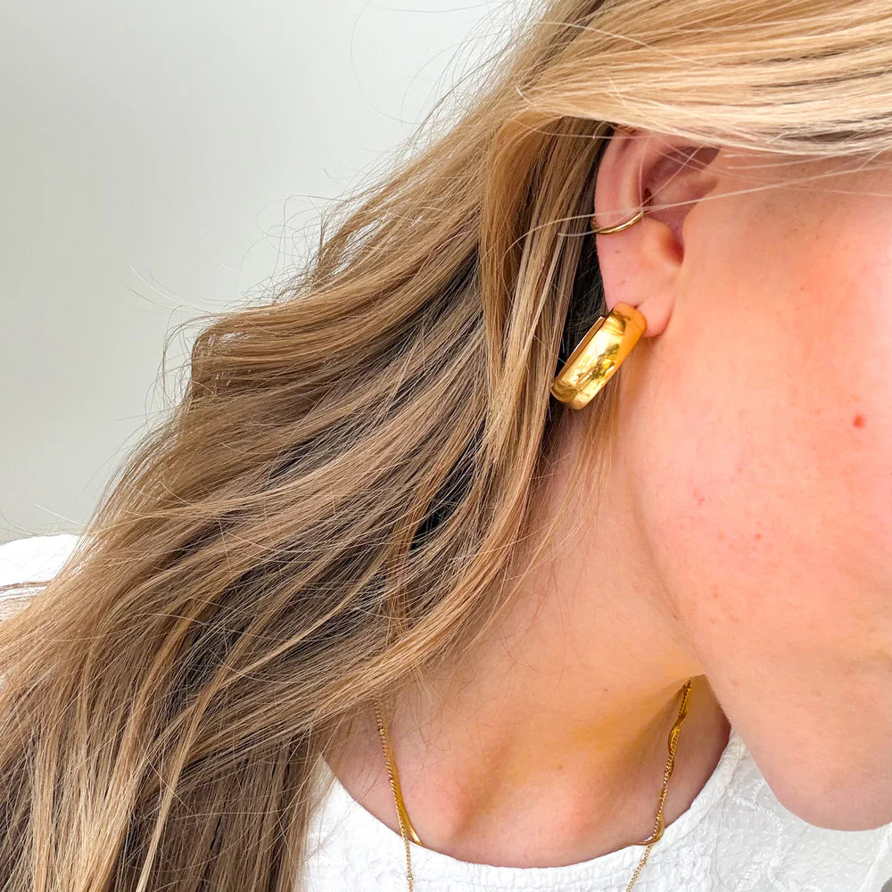 Classic Chunky Sett: 2 ringer og 1 øredobb