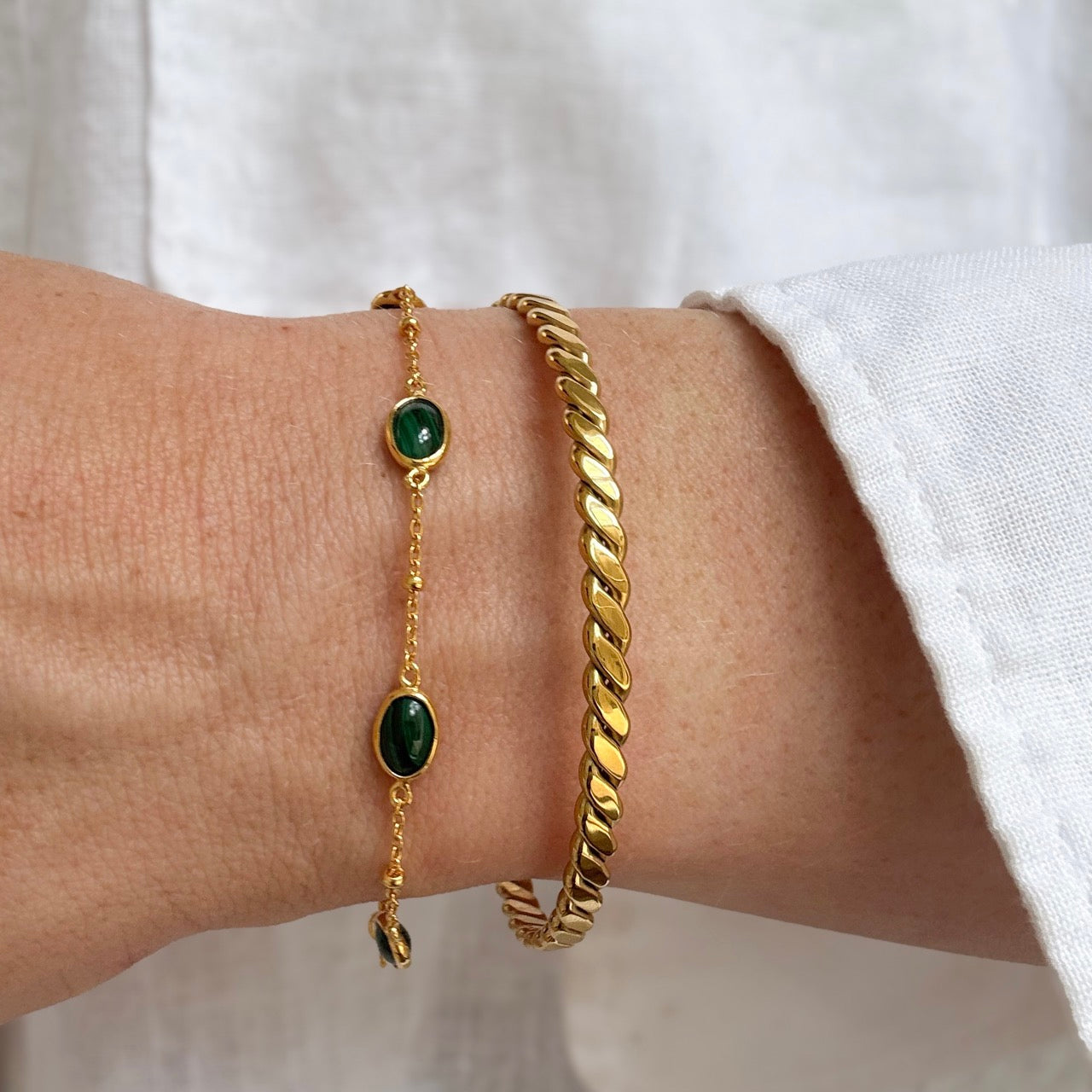 Flettet statement armbånd