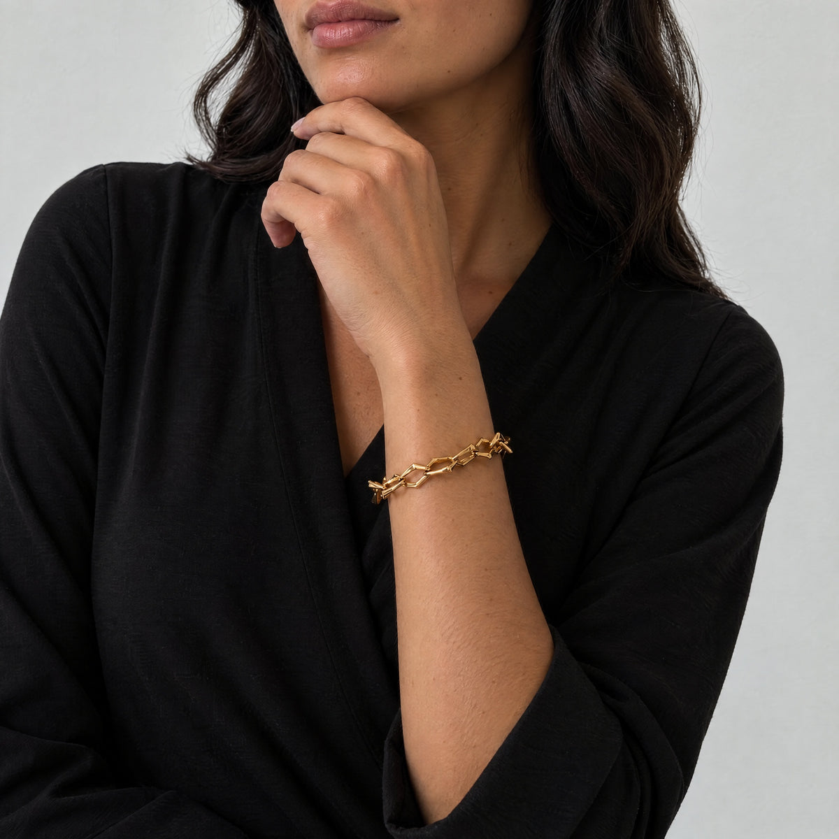 Chunky Armbånd Gullbelagt