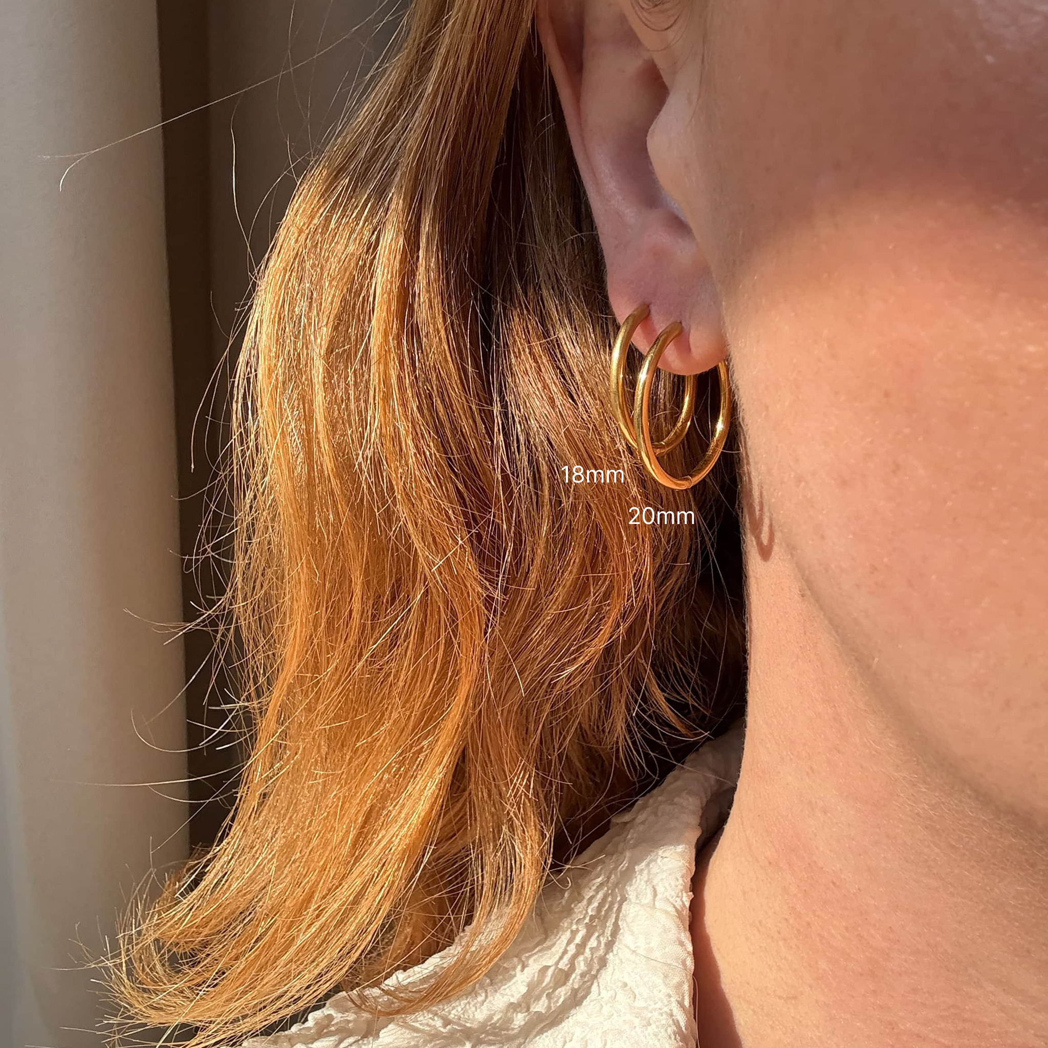 Classic Hoop 18 mm Gullbelagt