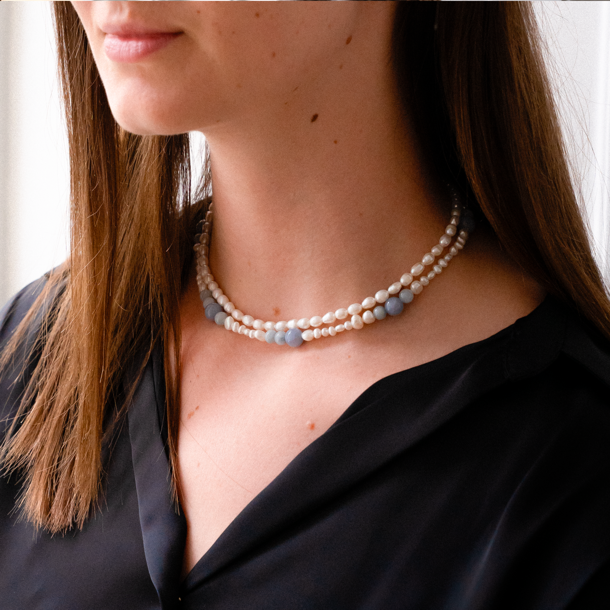 Atlantic ferskvannsperlehalskjeder sett