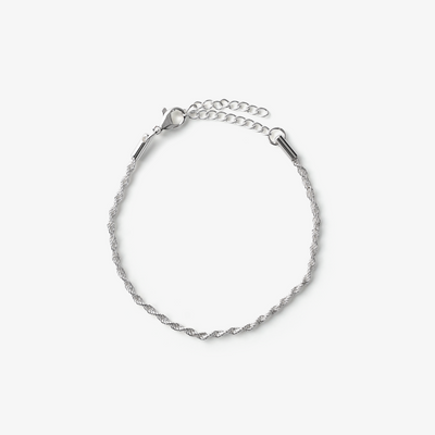 Snoet Rope Armbånd i sølv