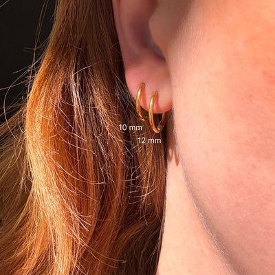 Tidløse små øreringe 