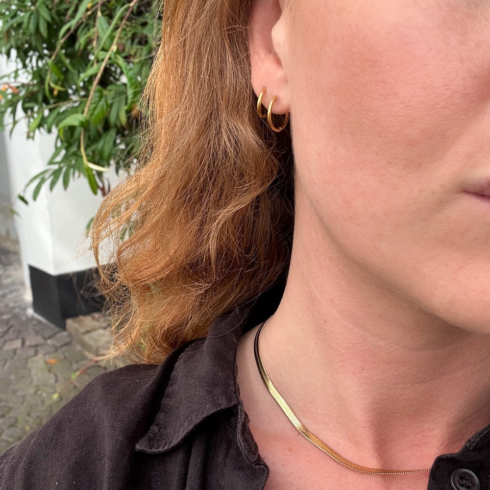 Classic Hoop 10 mm Forgylt