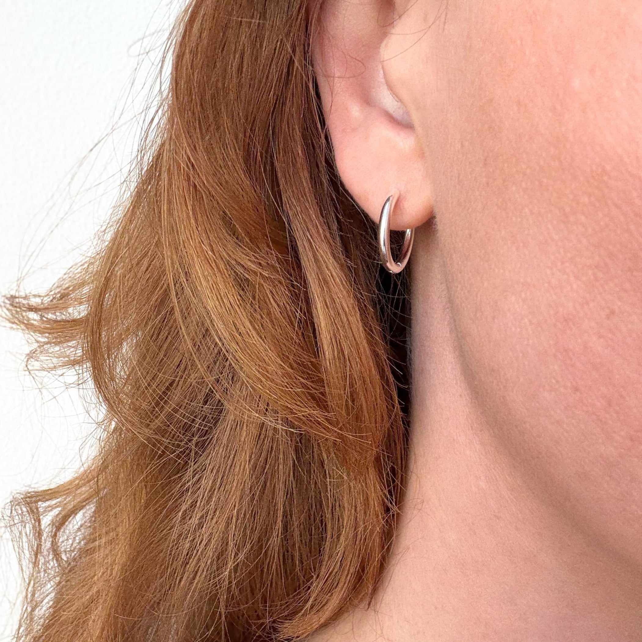 Klassisk Hoop 16 mm Sølvbelagt
