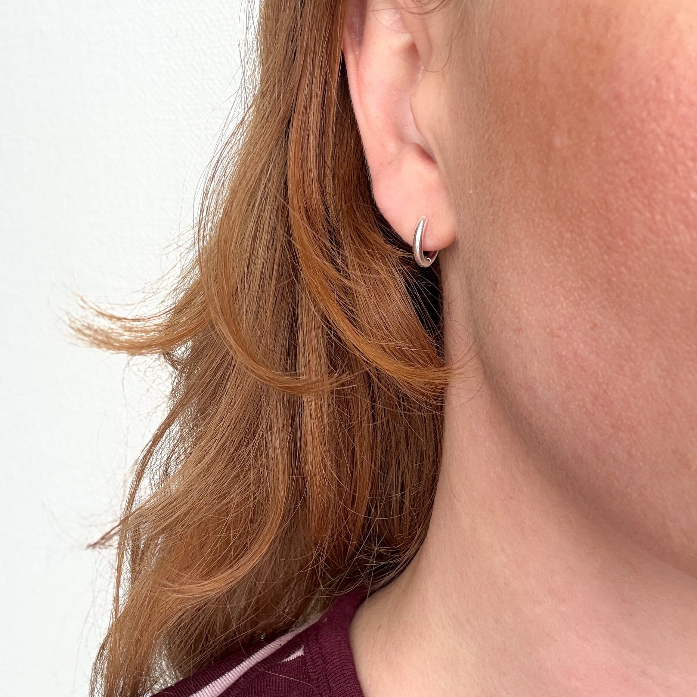 Klassisk Hoop 12 mm Sølvbelagt