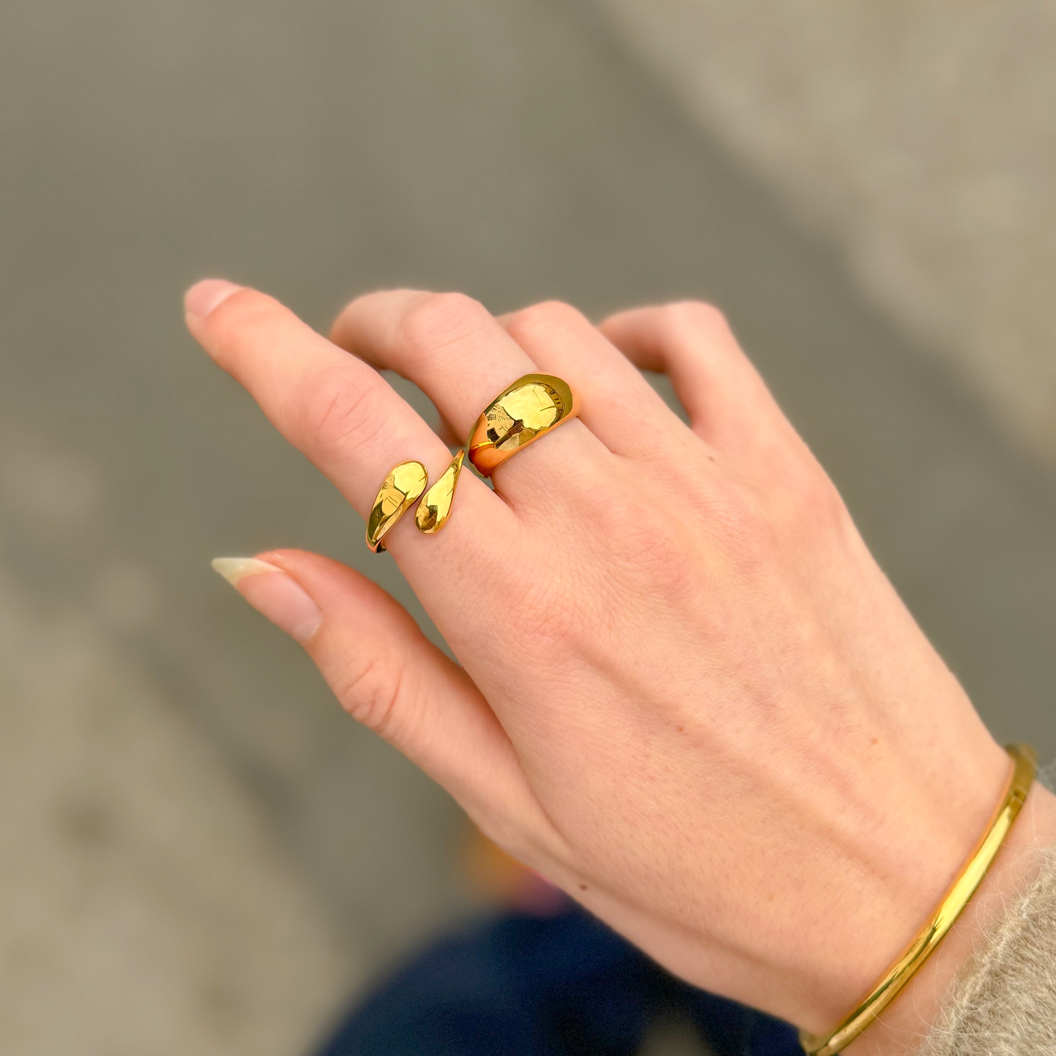 Classic Chunky Sett: 1 ring og 1 ørering