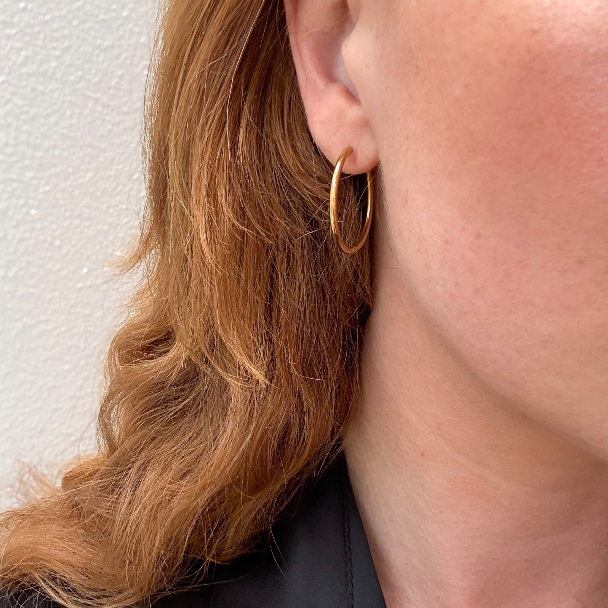 Classic Hoop 30 mm Gullbelagt