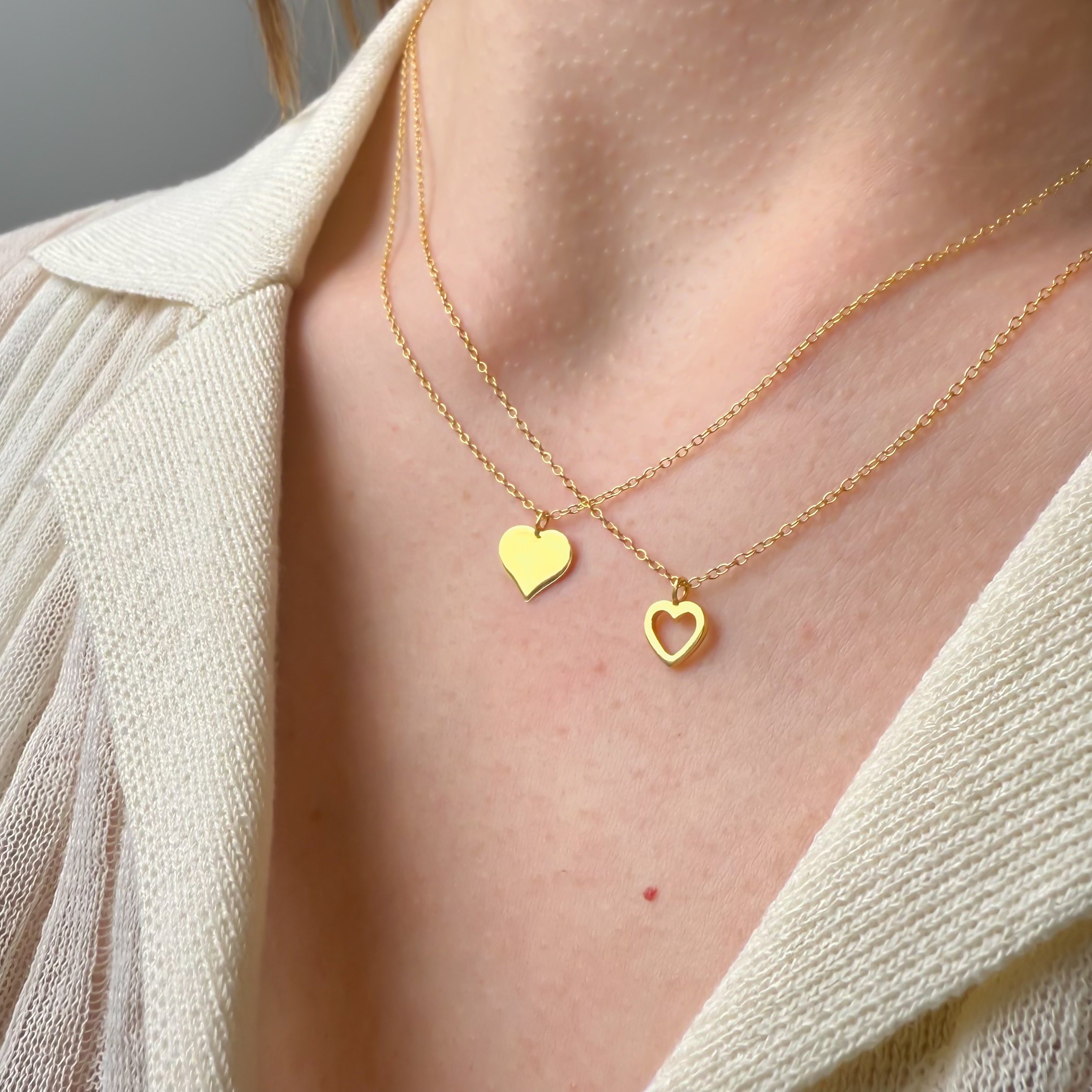 String Heart Halskjede