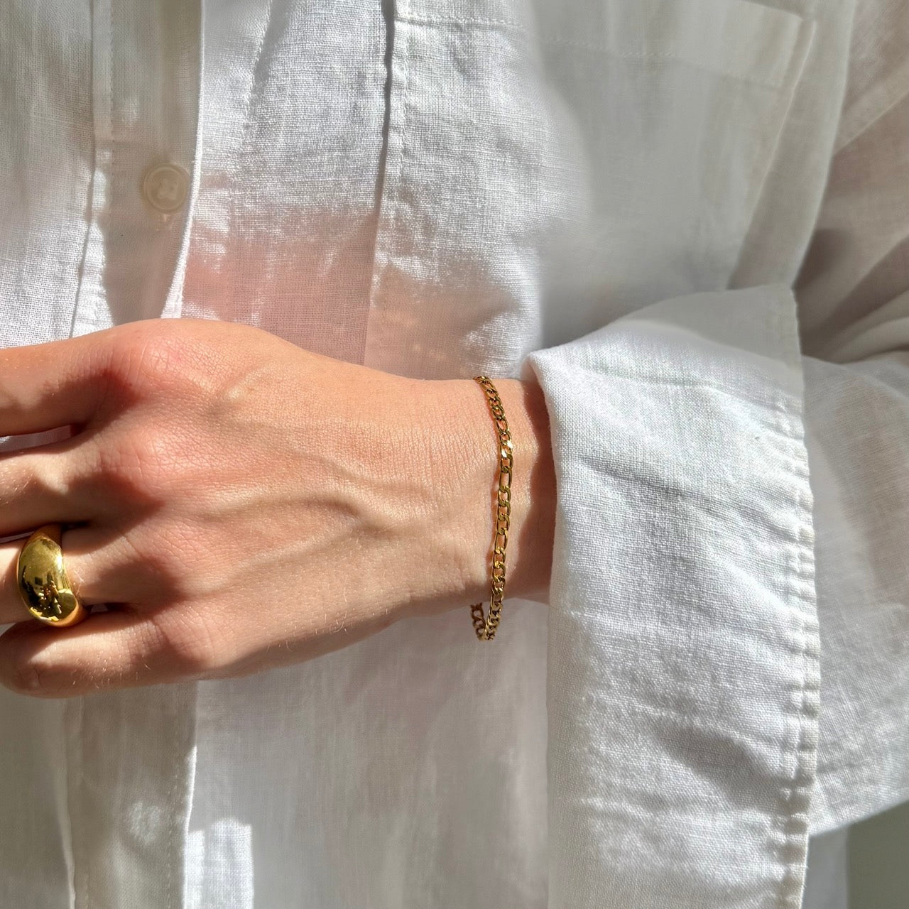 Figaro Armbånd Gullbelagt