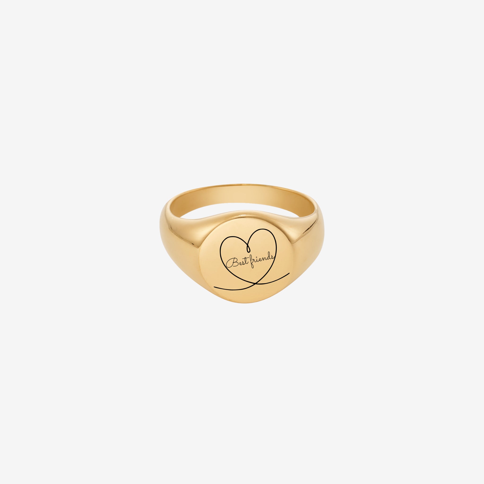 Inngravert Beste Venn-ring