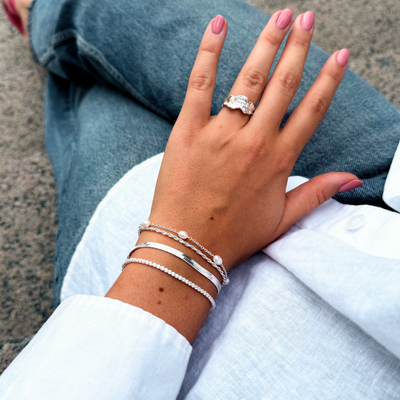 Twisted chunky armbånd