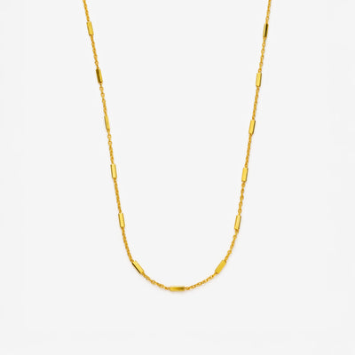Cable Bar Halskæde i guld