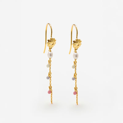 Dangle Pastel Øreringe i guld