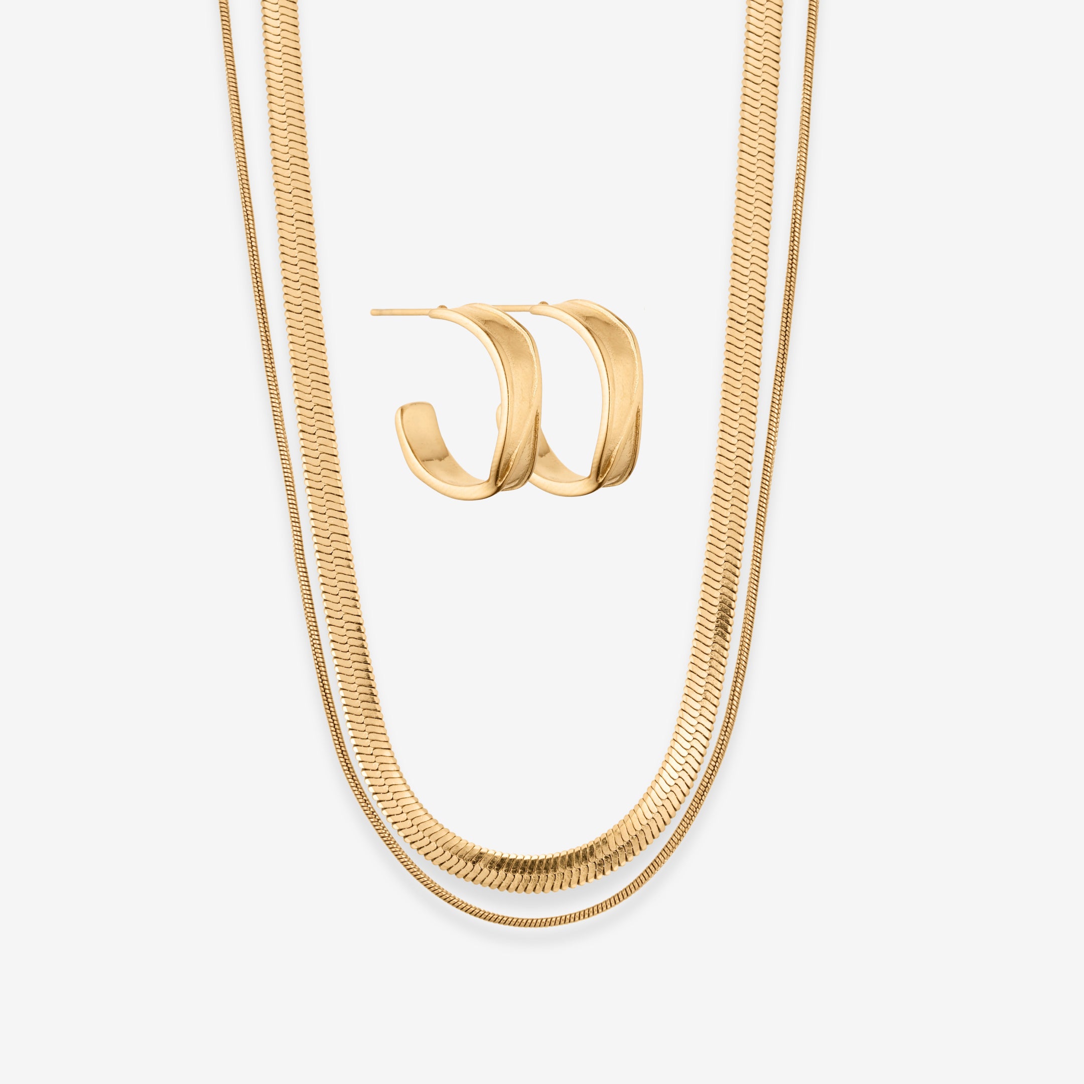 Double Snake Hoop-sett