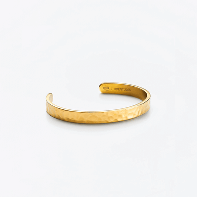 Hamret Bangle Armbånd i guld m. indgravering