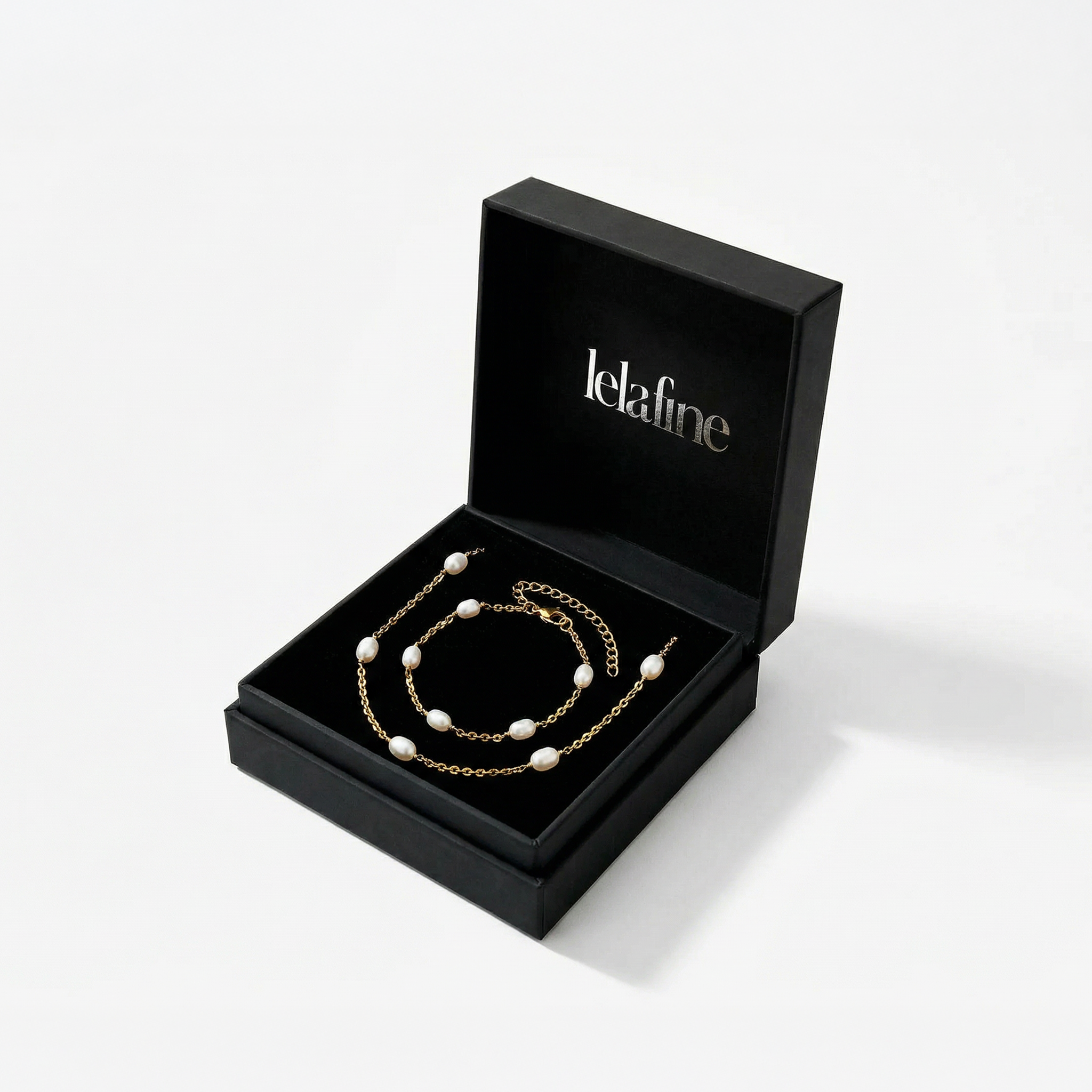 Dot Perlearmbånd Gullbelagt