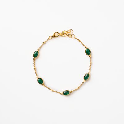 Green Dot Armbånd i guld