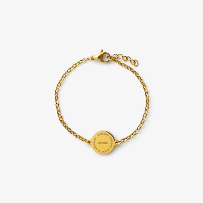 Rundt armbånd med Indgravering