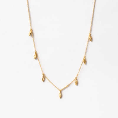 Leaf Halskæde i guld