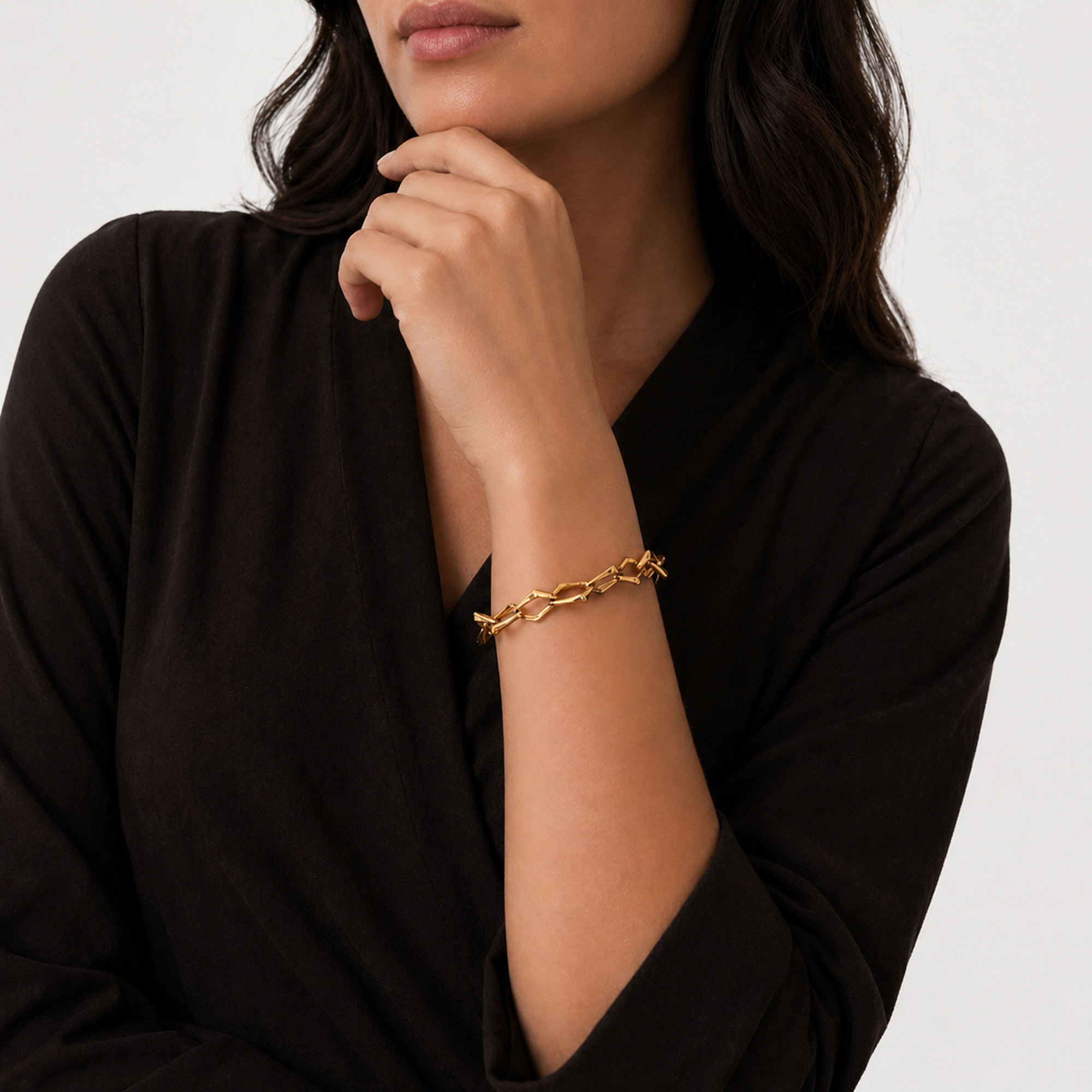 Chunky Armbånd Gullbelagt